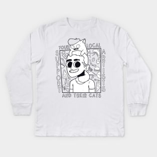 Support Your Local Artists.. and their cats Kids Long Sleeve T-Shirt